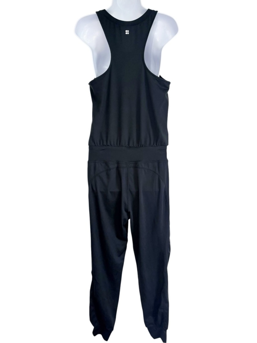 SWEATY BETTY Gary Sleeveless Jogger Jumpsuit Black Athleisure Small - Picture 4 of 12